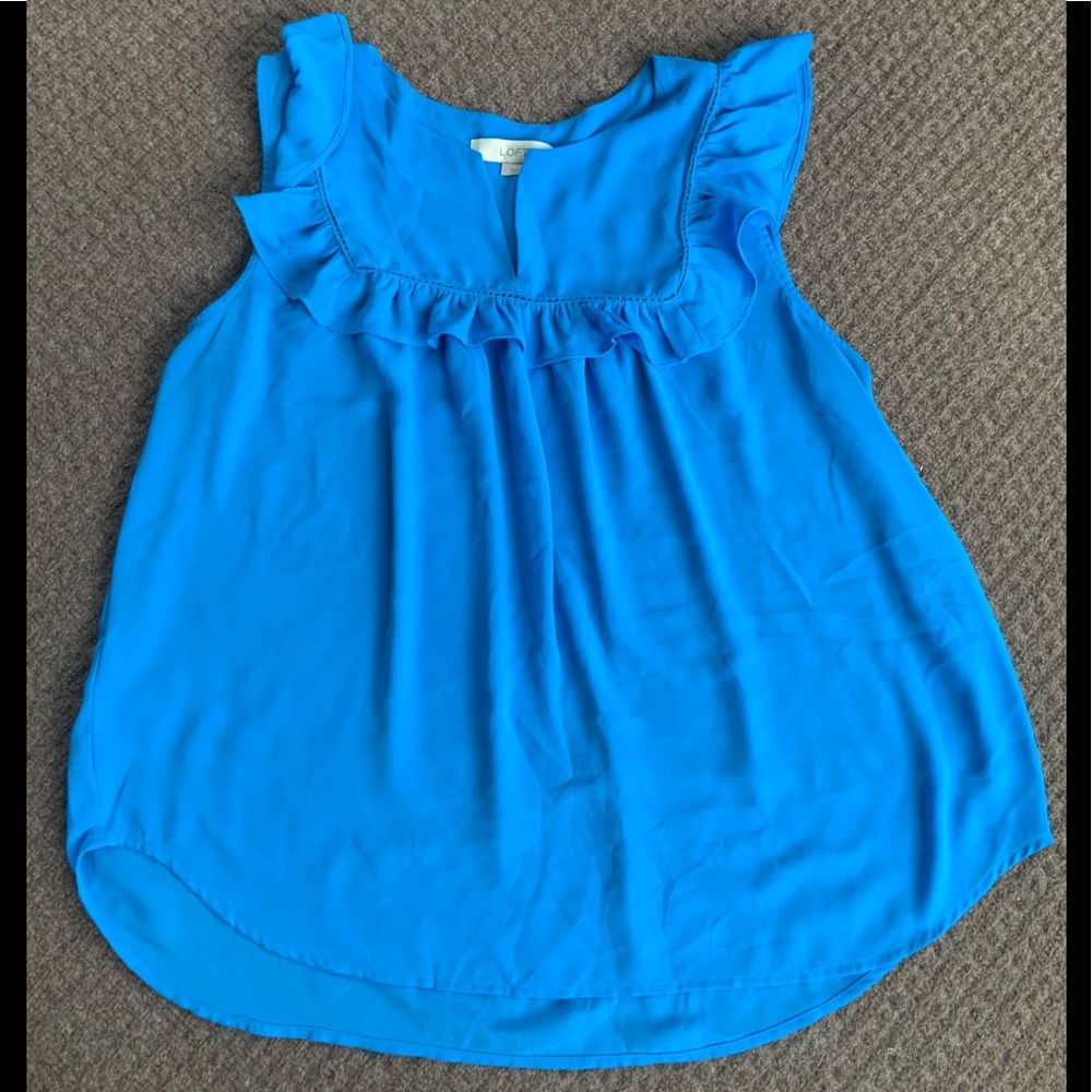 Sleeve ruffled blouse